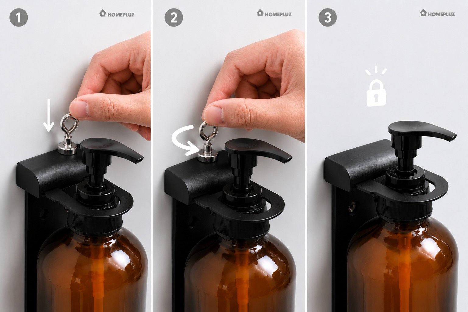 lockable bottle holder
